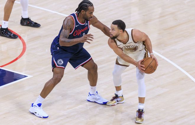 勇士逆转快船晋级季后赛 伦纳德受困格林防守